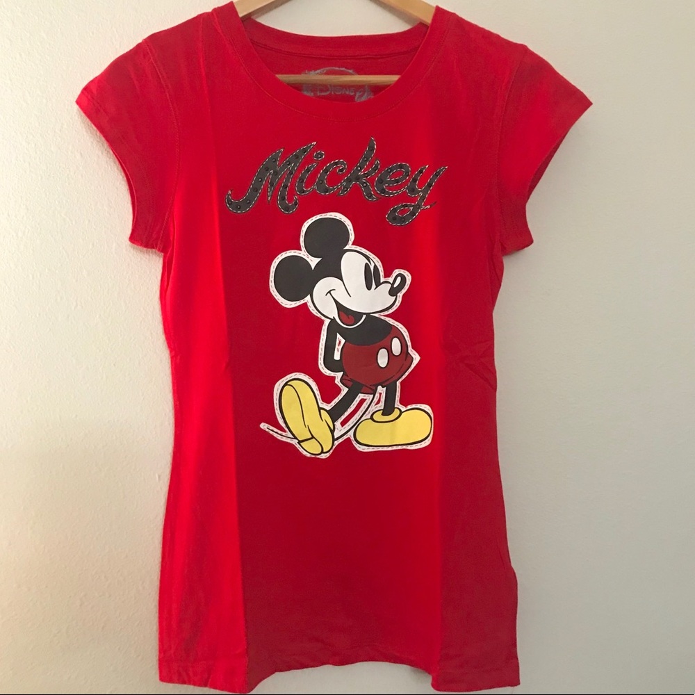 NEW Rhinestone Disney Mickey Mouse T-Shirt